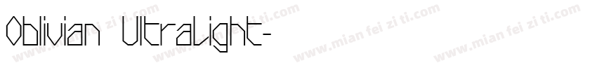 Oblivian UltraLight字体转换